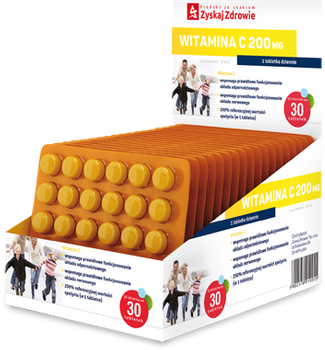 WITAMINA C 200 mg Zyskaj Zdrowie x 30 tabletek