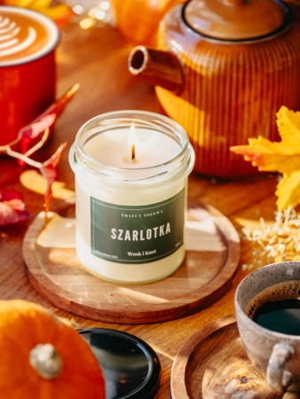 Wosk&Knot Świeca Sojowa - Szarlotka, 300ml 