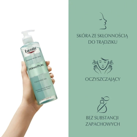 Eucerin Dermopure Żel Oczyszczczający, 400ml