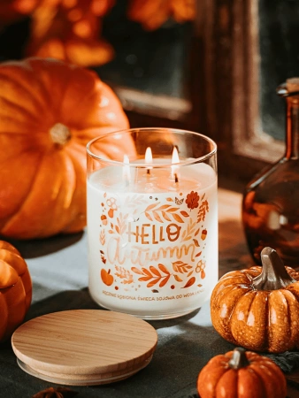 Wosk i Knot świeca sojowa Autumn Vibes 600g
