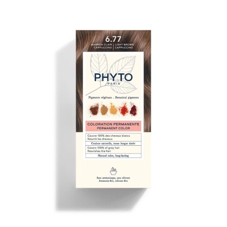 PHYTO COLOR 6.77 Farba do włosów/Jasne Brązowe Cappucino