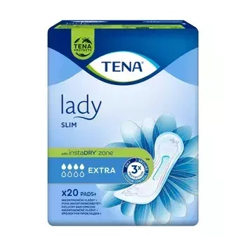 TENA Lady Slim Extra wkładki/pieluchy anatomiczne, 20 sztuk