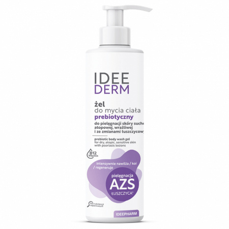 Idee Derm Żel do mycia ciała z prebiotykami, 400ml