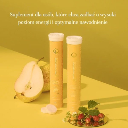 MyBestPharm HydroBoost Smak Poziomkowy, 20 tabletek musujących 