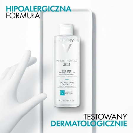 VICHY Purete Thermale Płyn Micelarny dla Skóry Wrażliwej, 400 ml