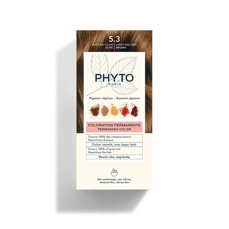 PHYTO COLOR 5.3 Farba do włosów/Jasny złoty kasztan