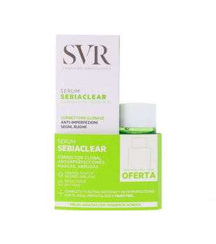 SVR Zestaw SEBIACLEAR Serum, 30ml + MicroPeel, 30ml