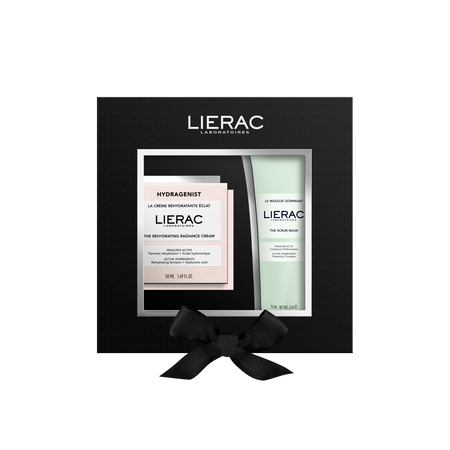 LIERAC HYDRAGENIST Zestaw: Krem Nawilżający + Maska Peelingująca