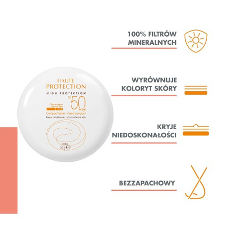 Avene Wysoka Ochrona Podkład Przeciwsłoneczny - Piaskowy SPF 50, 10 g