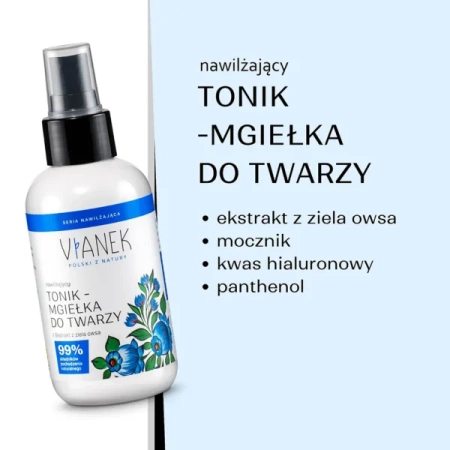 Vianek Zestaw Nawilżający do Twarzy – Płyn micelarny, tonik i krem pod oczy | KRÓTKA DATA: 01/2026r.