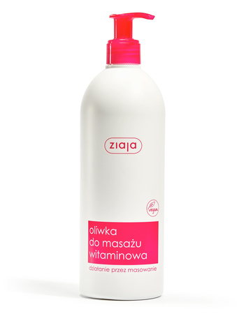 ZIAJA Oliwka do masażu wielowitaminowa z dozownikiem, 500ml