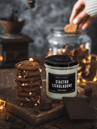 Wosk&Knot Świeca Sojowa - Ciastko Czekoladowe, 300ml