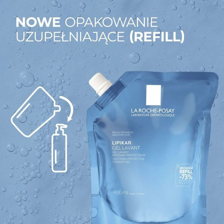 La Roche-Posay Lipikar Żel Myjący – Uzupełnienie do Skóry Wrażliwej i Atopowej, 400ml