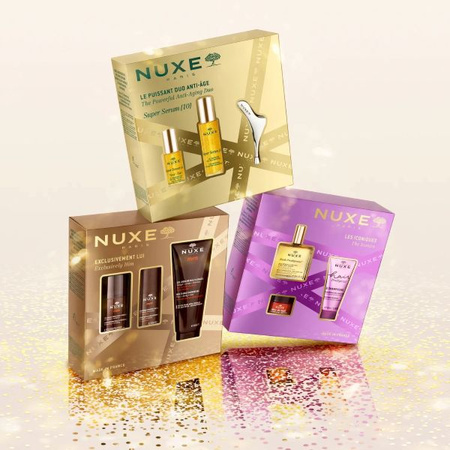 NUXE Men Zestaw – Żel Nawilżający do Twarzy, 50 ml + Dezodorant, 50 ml + Żel Pod Prysznic, 200 ml