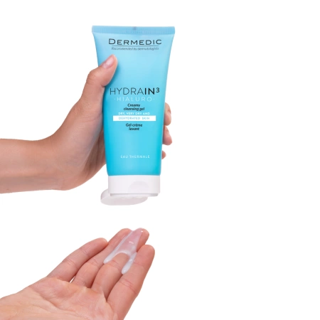 Dermedic Hydrain 3 – Kremowy żel do mycia skóry suchej i odwodnionej, 200ml | KRÓTKA DATA: 03/2026r. 