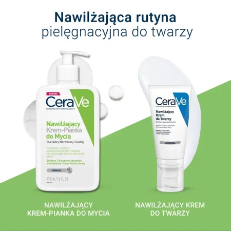 CeraVe Nawilżający Krem-Pianka do mycia, 473ml