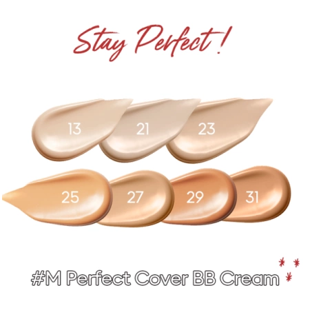 Missha M Perfect Cover BB Cream nr 21 Light Beige SPF 42 PA+++ – Krem BB, 20 ml