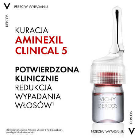 VICHY Dercos Aminexil Clinical - Kuracja Przeciw Wypadaniu, 5x21 ampułek