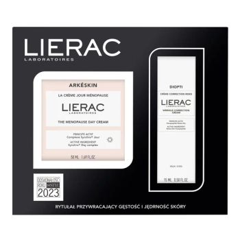 Lierac Arkeskin Zestaw Prezentowy - Krem na Dzień, 50 ml + Krem pod Oczy, 15 ml – pielęgnacja skóry w okresie menopauzy