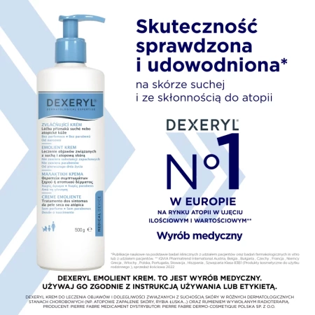 Dexeryl Krem Emolientowy do Ciała, 500 g