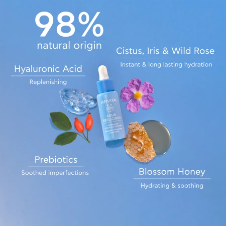 Apivita Aqua Beelicious Nawilżająco-Odświeżający Booster, 30ml | KRÓTKA DATA WAŻNOŚCI: 30.06.2025R.