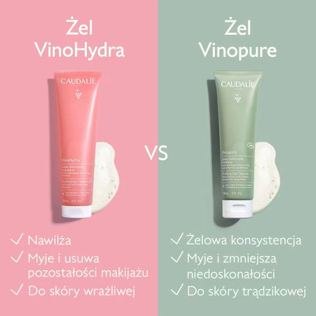 Caudalie VinoHydra Żel Myjący dla Skóry Wrażliwej, 150ml