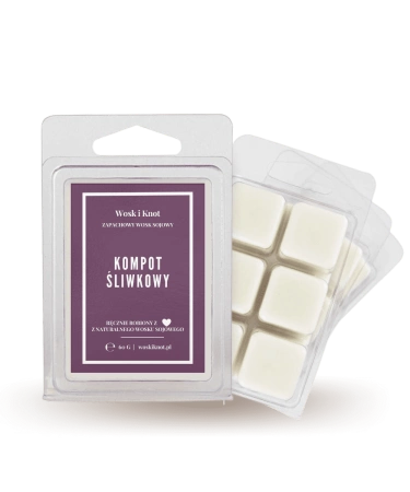 Wosk&Knot Wosk Zapachowy - Kompot Śliwkowy, 60g