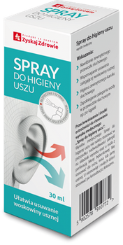 SPRAY DO HIGIENY USZU Zyskaj Zdrowie aerozol, 30 ml  | KRÓTKA DATA WAŻNOŚCI: 12/2024