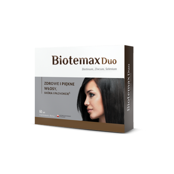 Colfarm Biotemax Duo – suplement na włosy, skórę i paznokcie, 60 tabletek