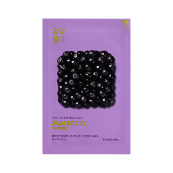 Holika Holika Pure Essence Mask Sheet - Acaiberry 23ml - antyoksydacyjna maska z wyciągiem z jagód acai