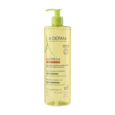 A-DERMA EXOMEGA CONTROL Emolientowy olejek pod prysznic, 750ml