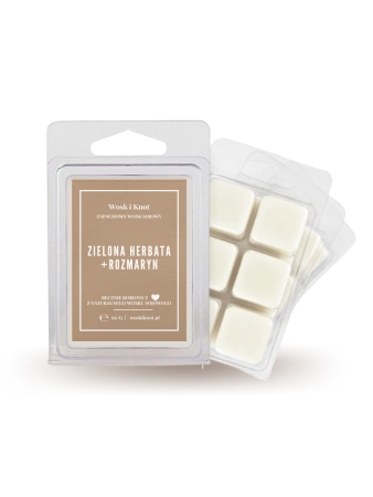 Wosk&Knot wosk zapachowy Zielona herbata i rozmaryn 60g