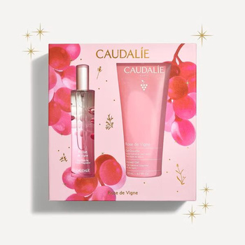 Caudalie Rose de Vigne Zestaw Świąteczny – Woda Orzeźwiająca, 50 ml + Żel Pod Prysznic, 200ml