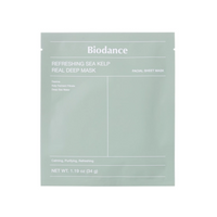 Biodance Refreshing Sea Kelp Real Deep Mask – Kojąco-Nawilżająca Maska do Twarzy, 34 g