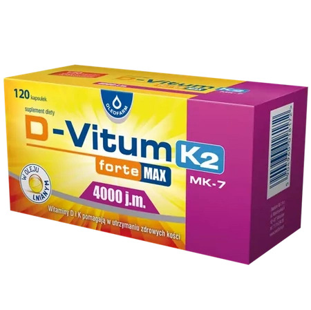 D-Vitum Forte Max 4000 j.m. K2 x 120 kapsułek