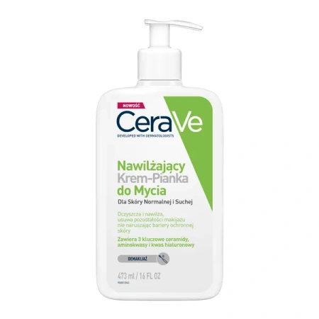 CeraVe Nawilżający Krem-Pianka do mycia, 473ml