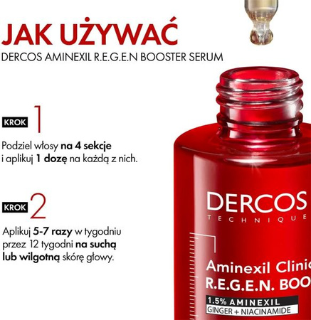 Vichy Dercos Aminexil R.E.G.E.N.9 Serum Wzmacniające i Stymulujące Włosy, 90 ml