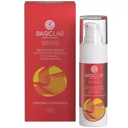 BasicLab 0,3% retinol, 3% witamina C, 30ml