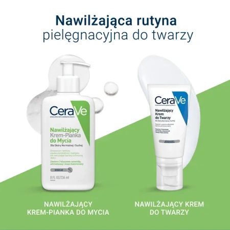 CeraVe Nawilżający Krem-Pianka do mycia, 236ml