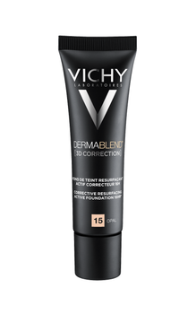 VICHY Dermablend Korekta 3D Podkład Wyrównujący Powierzchnię Skóry Odcień 15 OPAL, 30 ml