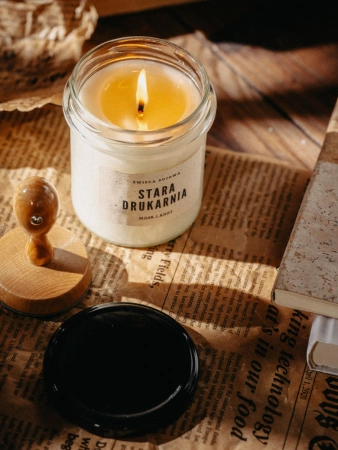 Wosk&Knot Świeca Sojowa - Stara Drukarnia, 250g