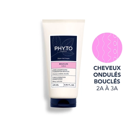 PHYTO Boucles CURLS Odżywka Nawilżająca Dla Włosów Falowanych i Kręconych, 175ML 