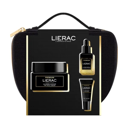 LIERAC Premium Zestaw Świąteczny: Jedwabisty Krem, Serum, oraz Krem pod Oczy