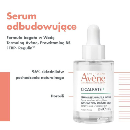 AVENE Cicalfate+ Serum Intensywnie Regenerujące, 30ml