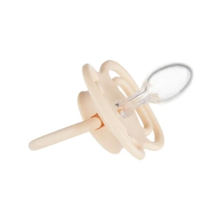 Canpol Babies Smoczek Silikonowy 0-6m Symetryczny DENTAL AIR 2 Kremowy, 2 sztuki 