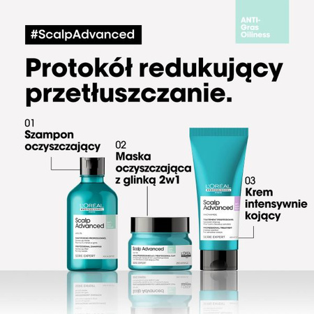 L’Oreal Professionnel Scalp Advanced Anti-Oiliness – Szampon Oczyszczający, 300ml