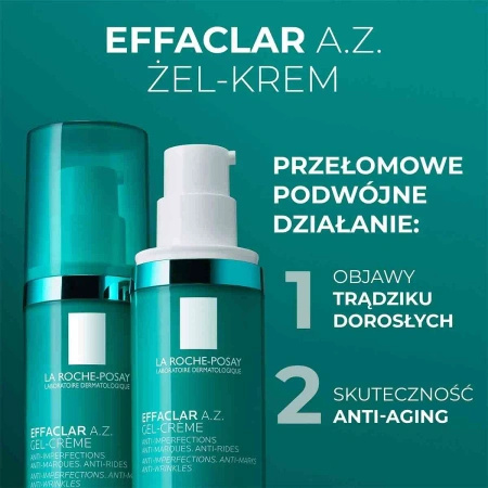 La Roche-Posay Effaclar A.Z. Żel-Krem Przeciw Niedoskonałościom, 40 ml