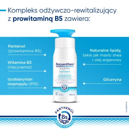 Bepanthen Derma Restoring Balsam do Ciała dla Dzieci i Dorosłych, 400ml
