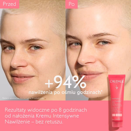 Caudalie Vinohydra Krem intensywne nawilżający, 60ml