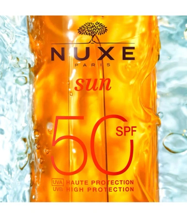 NUXE SUN Olejek do Opalania Twarzy i Ciała SPF50, 150ml | KRÓTKA DATA: 02/2026r.